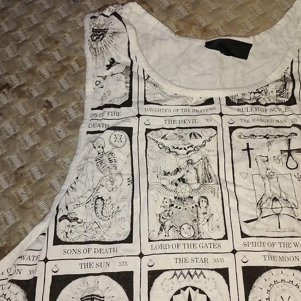 NWOT XXL Black Scale BLVCK SCVLE MADE IN USA Tarot Arcana Tank SUPER RARE